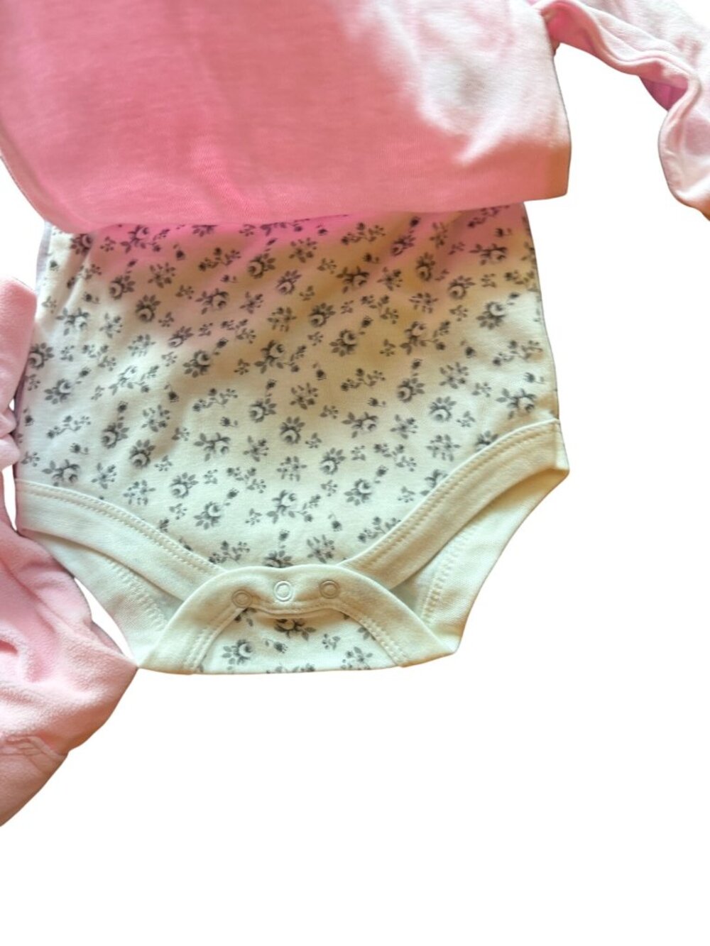 Carters Baby Girl 6-Piece Outfit Set 3-9 Months Pink & Floral Patterns - Picture 5 of 6